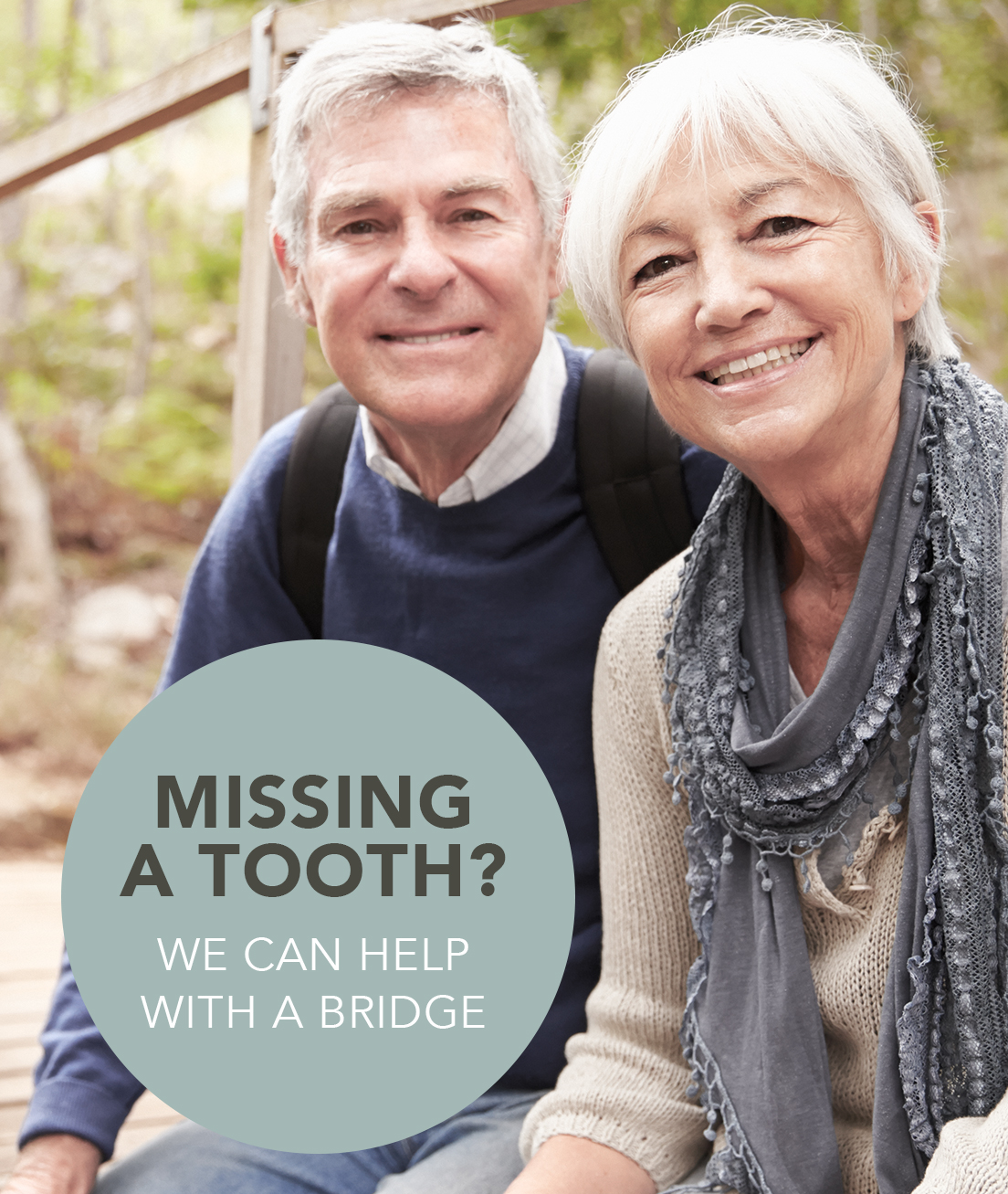 missing a tooth? we can help with a bridge